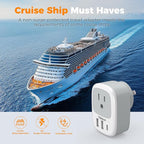 2 Pack New Zealand Power Adapter, TESSAN US to Australia Plug Adapter - Image 7