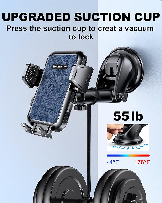 2025 Upgrade Car Phone Holder Mount, Universal Window Cell Phone Car Mount - Image 4