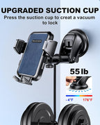 2025 Upgrade Car Phone Holder Mount, Universal Window Cell Phone Car Mount - Image 4
