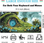 Cute Landscape Cartoons Desk Mat Aesthetic Gaming Mouse Pad XXL Large Extended - Image 3