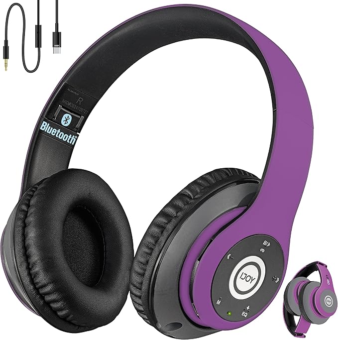 iJoy Bluetooth Headphones Over Ear, Wireless and Wired Foldable Headset by iJoyBrand
