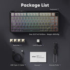 RedThunder K75 Wireless Mechanical Gaming Keyboard, 75% Hot Swappable Creamy - Image 8