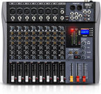 Pro DJ Mixer 8-Channel Audio Console by Froket