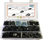 Bigtrans 555 Pcs Nylon Plastic R-Type Wire Clips by Setber