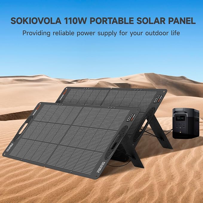 N-Type 16BB 110W 18V Portable Solar Panel Kit, Portable Foldable Solar Panel - Image 8