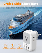 TESSAN 2 Pack Type E F Plug Adapter, Germany France Power Travel Adaptor - Image 7