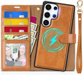 TUCCH Wallet Case for Galaxy S25 Ultra, Removable 2 in 1 RFID Blocking Wrist by TUCCH