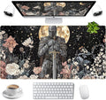 Cute Vintage Floral Mouse Pad Warrior Gaming Desk Mat Retro Flowers Mousepad by LuckyCow