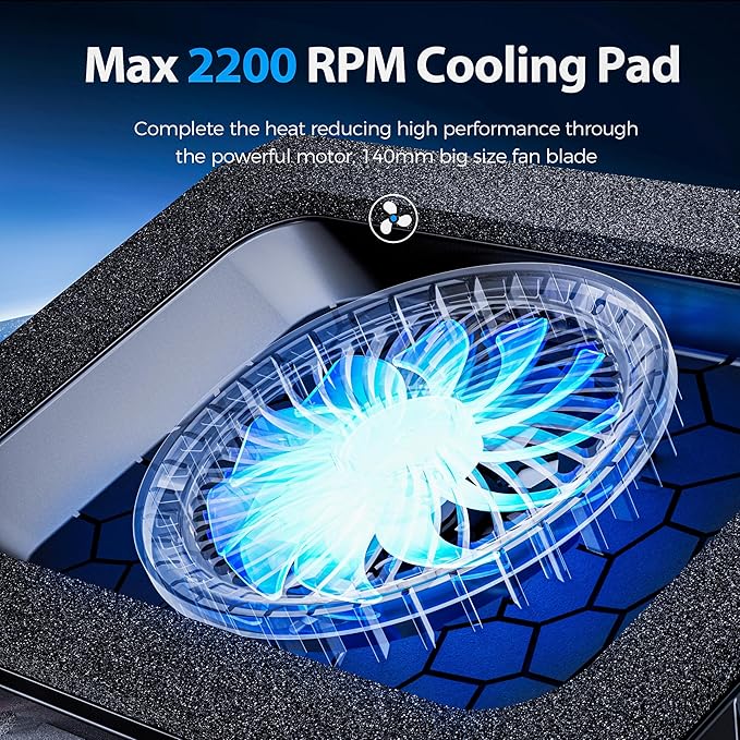 AICHESON Gaming RGB Laptop Cooling Pad - Image 2