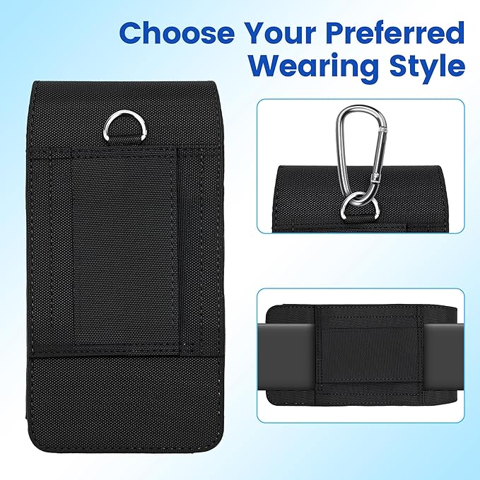 Mopaclle Nylon Phone Holster for iPhone 17 Pro iPhone 16 Pro 16e 15Pro 14 13 12 - Image 4