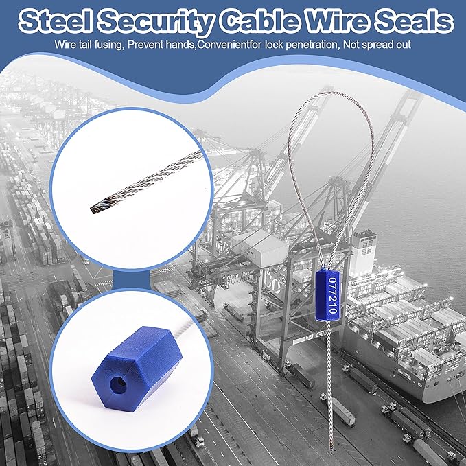 60 Pieces Security Cable Seals, Metal Number security tags - Image 5