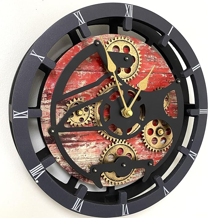 The Gears Clock Desk Clock 10 inches - Image 4