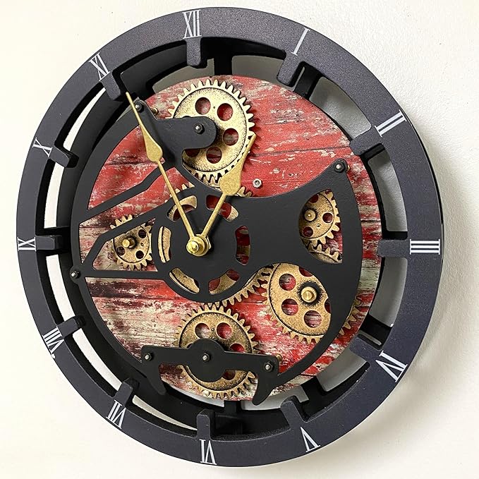 The Gears Clock Desk Clock 10 inches - Image 2
