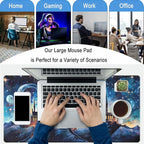 Blue Castle Desk Mat Aesthetic Cute Desk Pad, Extended Large Mouse Pad XXL - Image 6