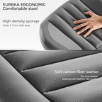 EUREKA ERGONOMIC Height Adjustable Foot Stool, 19x18'' Large Seat Under Desk - Image 6