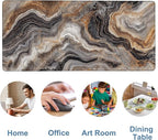 Large Mouse Pad Abstract Marble Gaming Desk Pad Computer Keyboard Non-Slip - Image 5