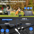 100W Portable Solar Panels for Power Station, 100 Watt ETFE Monocrystalline - Image 5
