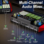 Podcast equipment bundle with live sound card audio mixer, podcast equipment - Image 8