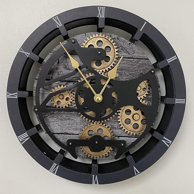 ImprovingLife The Gears Clock Desk Clock 10 inches - Image 4