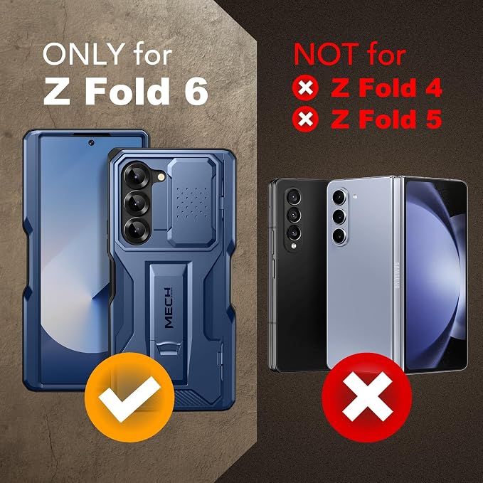 TONGATE for Z Fold 6 Case, Full-Body Military Drop Phone Case for Samsung - Image 9