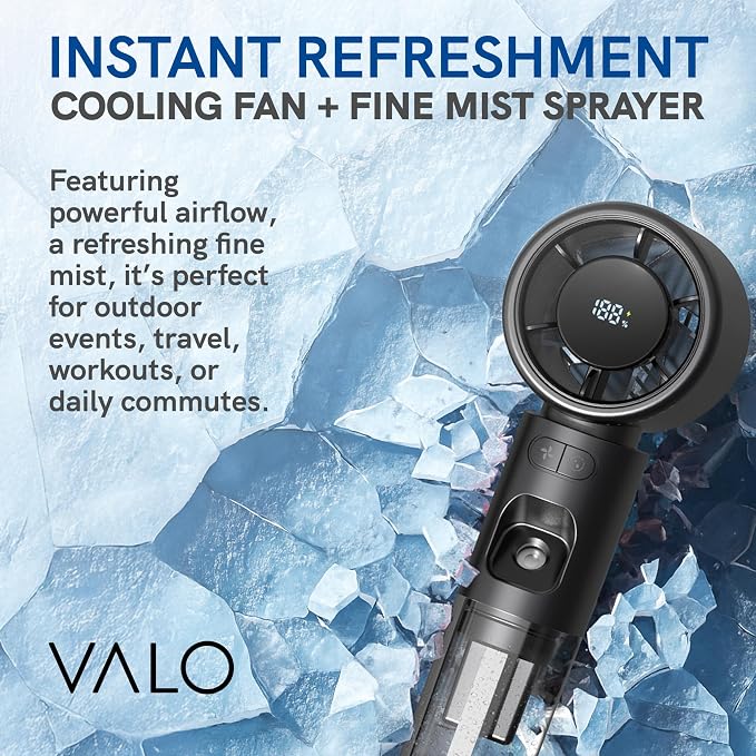 Valo Portable Rechargeable Fan - Image 2