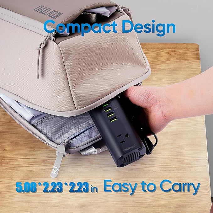 160W Fast Charging Station, TenTrend Power Strip Tower Surge Protector - Image 6
