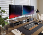 Fenge Monitor Stand, Dual Monitor Riser, 42.5inch Large Desk Computer Monitor - Image 3