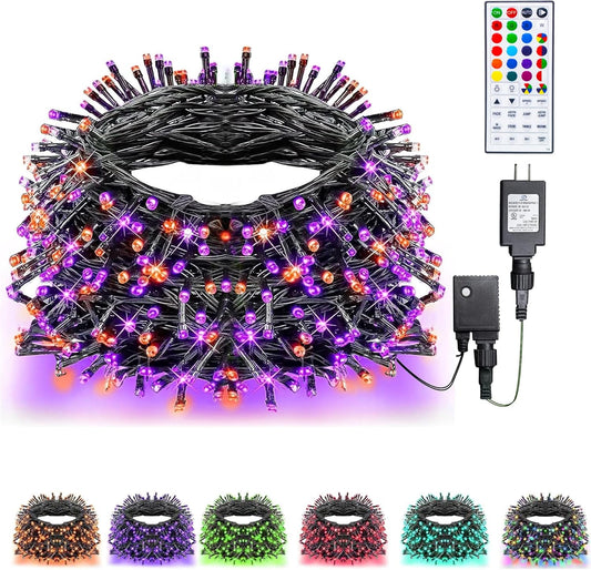 Dazzle Bright Color Changing Christmas Lights, 66ft 200 LED RGB String Lights with Remote & Timer, Fairy Lights for Indoor Outdoor Xmas Tree Party Wedding Christmas Decorations