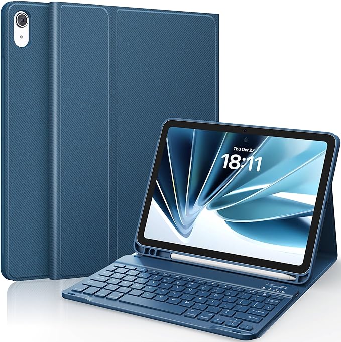 CHESONA Keyboard Case for iPad 11th/10th Generation, Detachable Wireless by CHESONA