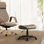 EUREKA ERGONOMIC Height Adjustable Foot Stool, 19x18'' Large Seat Under Desk - Image 9