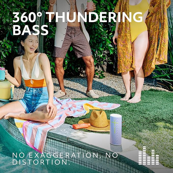 Ultimate Ears MEGABOOM 4 Portable Waterproof Bluetooth Speaker, 360-Degree Sound - Image 2