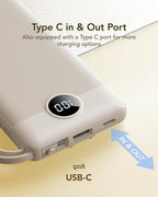 VRURC Portable Charger Power Bank, 10000mAh Travel Essentials Battery Pack - Image 5