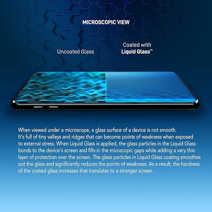 LIQUID GLASS Screen Protector Wipe On Scratch and Shatter Resistant Nano - Image 3