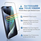 Deppa |2 Pack| for iPhone 16 Pro Max Anti-Blue Light Screen Protector '| - Image 2