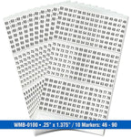 Premium Wire Marker Book for Cable Management, Vinyl-Coated, High-Tack Adhesive - Image 2