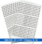 Premium Wire Marker Book for Cable Management, Vinyl-Coated, High-Tack Adhesive - Image 2