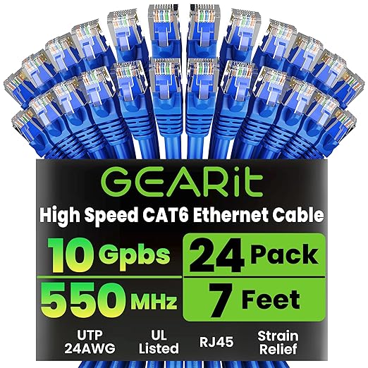 GearIT Cat 6 Ethernet Cable Pack by GEARit