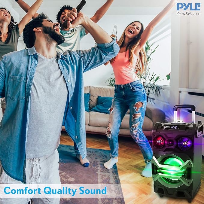 Pyle 500 Watt Portable BT Connectivity Karaoke Speaker System - Image 6