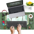 Cute Kawaii Green Plant Desk Mat Anime Aesthetic Mousepad Pixel Art XXL Large - Image 4