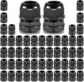 QILIPSU 50pcs 3/4" NPT Cable Gland Waterproof IP68 Nylon Cable Pass Through by QILIPSU