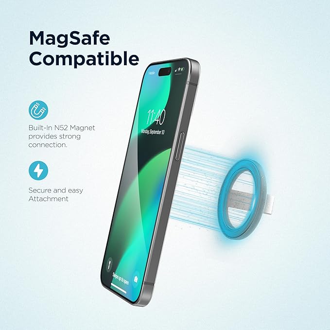 Encased LoopGrips for MagSafe, Magnetic Detachable Phone Holder, Silicone - Image 4
