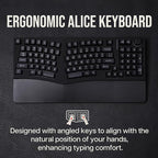 Feker Alice98 Ergonomic 98 Keys Custom Mechanical Keyboard, VIA Programmable - Image 4