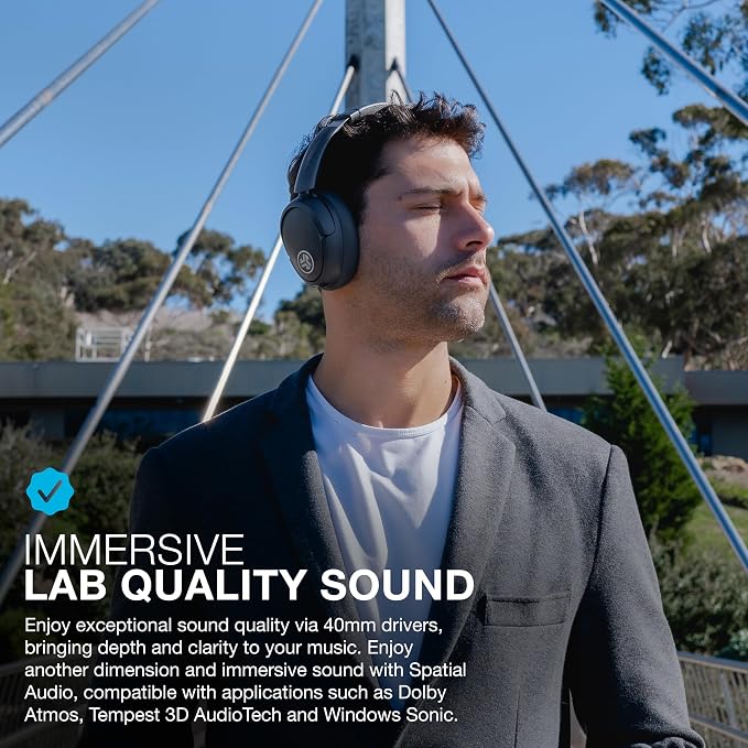 JLab JBuds Lux ANC Wireless Headphones, Hybrid Active Noise Cancelling - Image 2