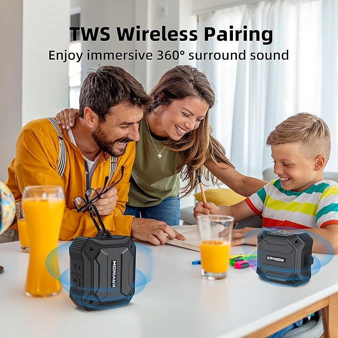 ​​Small Shower Speaker Supports TWS Stereo Pairing and Hands-Free Calling - Image 3