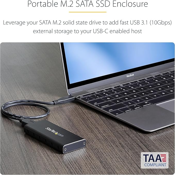StarTech.com M.2 SSD Enclosure for M.2 SATA SSDs - Image 2