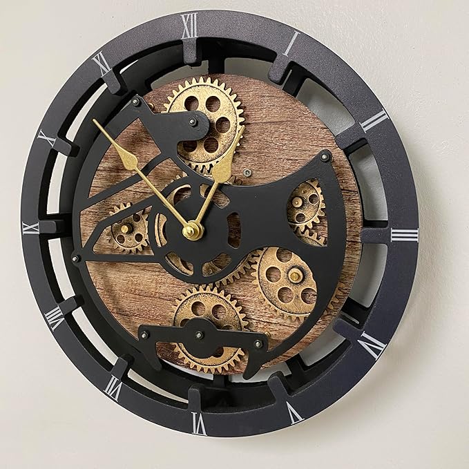 ImprovingLife The Gears Clock Desk Clock 10 inches - Image 3