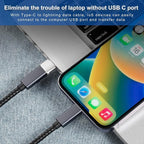 USB to USB C Adapter 6 packs for iPhone Fast Charging, Transfer and Type C OTG - Image 4