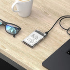 SABRENT 2.5 Inch SATA to USB 3.0 Tool Free Clear External Hard Drive Enclosure - Image 7