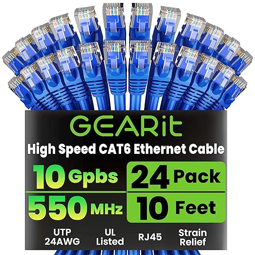 GEARit Cat 6 Ethernet Cable Pack by GEARit