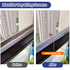 KING MOUNTAIN Grey Window Screen Repair Tape, 3inX40FT Heavy Duty Screen Repair - Image 3
